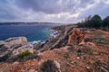 Mellieha bay, Coast in Malta, twilight