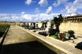 The cemetery of National Sanctuary of our Lady of Mellieha Royalty Free Stock Photo