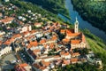 Melnik city - fly photo Royalty Free Stock Photo