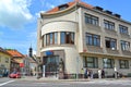 MELNIK, CZECH REPUBLIC. View of the building of the Czech savings bank