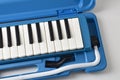 Melodica kept in its case for the music studio Royalty Free Stock Photo