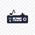 melody transparent icon. melody symbol design from Music collect Royalty Free Stock Photo