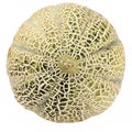 Melon cantaloupe isolated on white background. Royalty Free Stock Photo