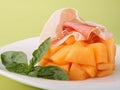Melon and cured ham