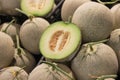 Melon and cutting fruit