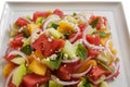 Melon, Feta and Red Onion Salad