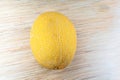 Melon fresh whole fruit yellow on light background Royalty Free Stock Photo