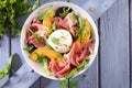 Melon, ham and mozzarella Royalty Free Stock Photo