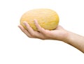 Melon in hand
