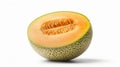 Melon isolated on white background. Generative AI Royalty Free Stock Photo
