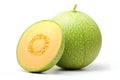 melon isolated on white background. Generative AI Royalty Free Stock Photo