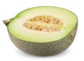 Melon isolated on white clipping path Royalty Free Stock Photo