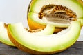 Melon isolated on white Clipping Path