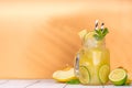 Melon lemonade or mojito Royalty Free Stock Photo