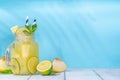 Melon lemonade or mojito Royalty Free Stock Photo