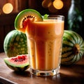 Melon Smoothie, fresh melon fruit drink, think smoothie nectar