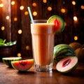 Melon Smoothie, fresh melon fruit drink, think smoothie nectar