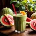 Melon Smoothie, fresh melon fruit drink, think smoothie nectar