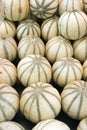 Melons at the farmer's market Royalty Free Stock Photo