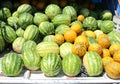 Melons on truck for Sale Royalty Free Stock Photo