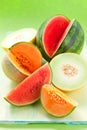 Melons and watermelon Royalty Free Stock Photo