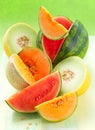 Melons and watermelon Royalty Free Stock Photo