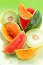 Melons and watermelon Royalty Free Stock Photo