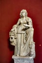 Melpomene, muse of tragedy at Muses hall of Museo Pio-Clementino in Vatican Museum