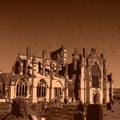 Melrose Abbey ruins