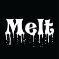 Melt logo with dripping letters