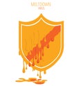 MELTDOWN VIRUS MALWARE ICON Royalty Free Stock Photo