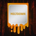 Meltdown vulnerability concept Royalty Free Stock Photo