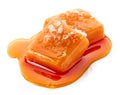 Melted caramel with salt