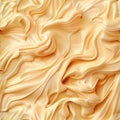 Melted Caramel Seamless Pattern, Ice Cream Waves Tile, Smooth Icecream Texture, Custard Endless Background Royalty Free Stock Photo