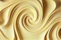 Melted Caramel Texture, Ice Cream Waves, Smooth Icecream Background, Silky Flowing Yogurt Mockup, Abstract Generative AI Royalty Free Stock Photo