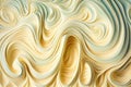 Melted Caramel Texture, Ice Cream Waves, Smooth Icecream Background, Silky Flowing Yogurt Mockup, Abstract Generative AI Royalty Free Stock Photo