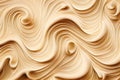 Melted Caramel Texture, Ice Cream Waves, Smooth Icecream Background, Silky Flowing Yogurt Mockup, Abstract Generative AI Royalty Free Stock Photo