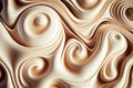 Melted Caramel Texture, Ice Cream Waves, Smooth Icecream Background, Silky Flowing Yogurt Mockup, Abstract Generative AI Royalty Free Stock Photo