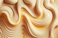 Melted Caramel Texture, Ice Cream Waves, Smooth Icecream Background, Silky Flowing Yogurt Mockup, Abstract Generative AI Royalty Free Stock Photo