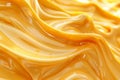 Melted Caramel Texture, Ice Cream Waves, Smooth Icecream, Custard Background, Silky Flowing Yogurt Royalty Free Stock Photo