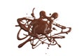 Melted chocolate Royalty Free Stock Photo