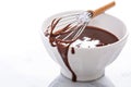 Melted chocolate in a bowl Royalty Free Stock Photo