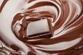 Melted chocolate. Royalty Free Stock Photo
