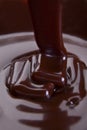 Melted Chocolate Ribbons