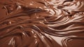 Melted chocolate swirl background. Generative Ai Royalty Free Stock Photo