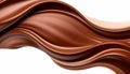 Melted Chocolate Waves Abstract Background Royalty Free Stock Photo
