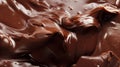 melted dark chocolate flow, candy or chocolate preparation Royalty Free Stock Photo