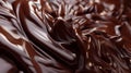 melted dark chocolate flow, candy or chocolate preparation Royalty Free Stock Photo