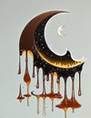 Melted Honey Glistening in Moon