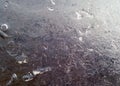 melted ice on the river in winter Royalty Free Stock Photo